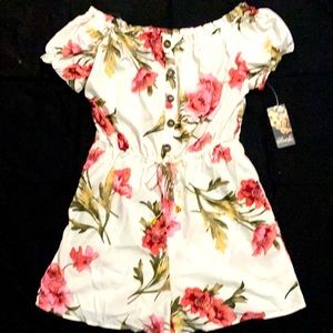 Cream Floral Romper